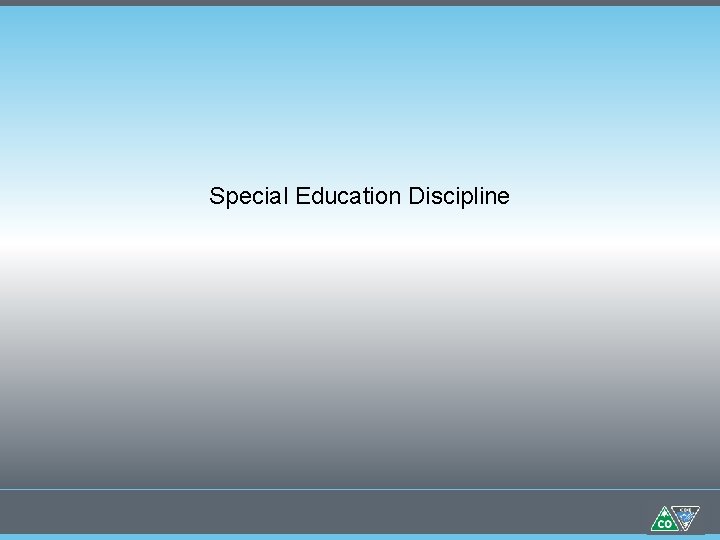 Special Education Discipline 