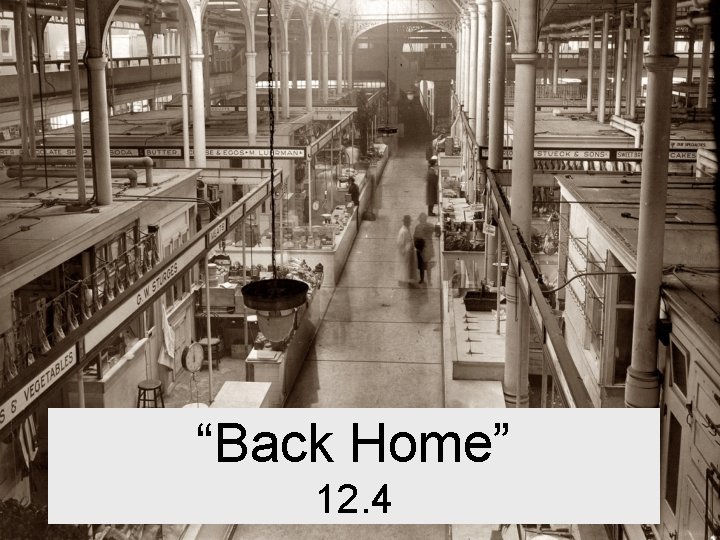 “Back Home” 12. 4 