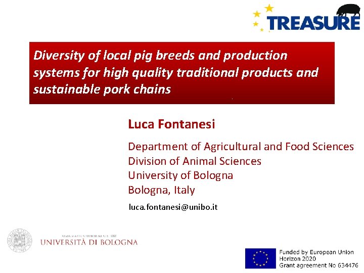 Diversity of local pig breeds and production systems for high quality traditional products and