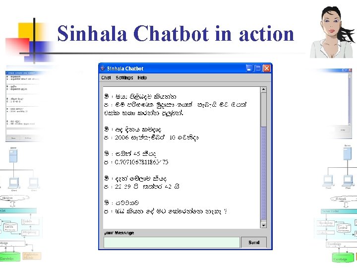 Sinhala Chatbot in action 