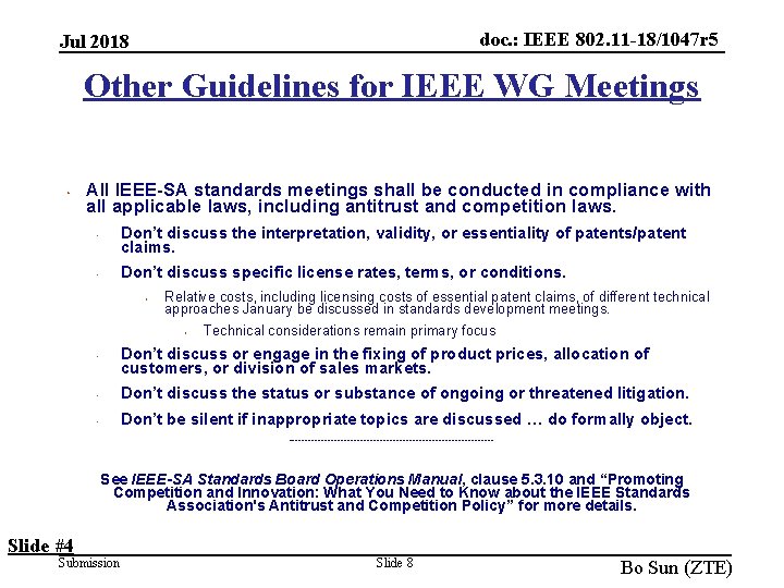 doc. : IEEE 802. 11 -18/1047 r 5 Jul 2018 Other Guidelines for IEEE doc. : IEEE 802. 11 -18/1047 r 5 Jul 2018 Other Guidelines for IEEE