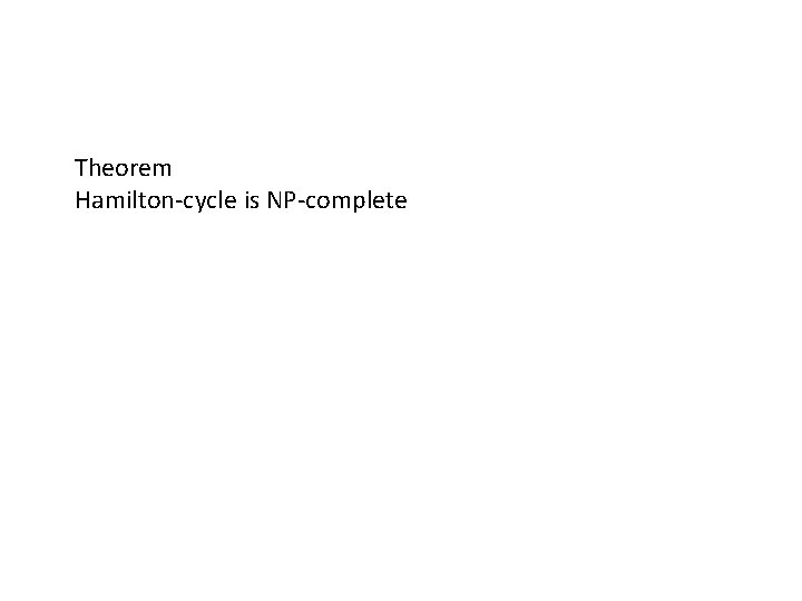 Theorem Hamilton-cycle is NP-complete 
