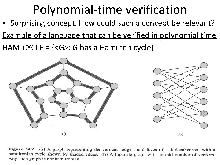 Polynomial-time verification • Surprising concept. How could such a concept be relevant? Example of