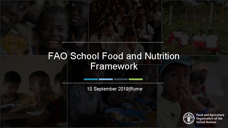FAO School Food and Nutrition Framework 10 September 2019|Rome 