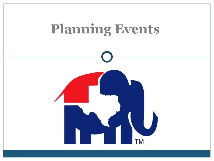 Planning Events 