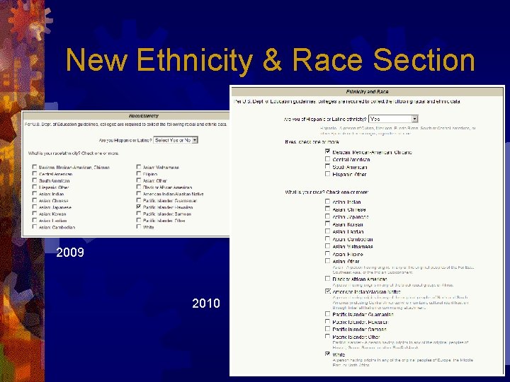 New Ethnicity & Race Section 2009 2010 