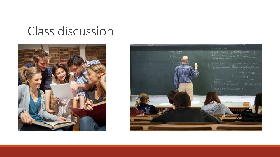 Class discussion 