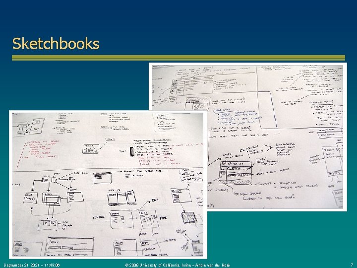 Sketchbooks September 21, 2021 – 11: 43: 06 © 2009 University of California, Irvine