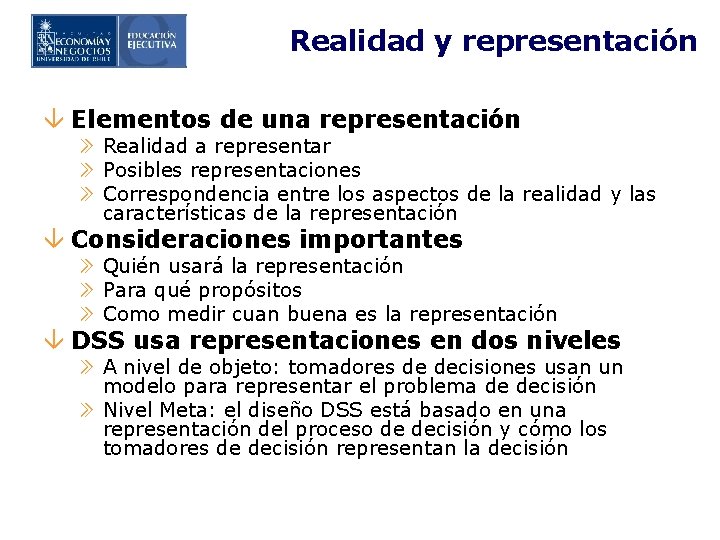 Realidad y representación â Elementos de una representación » Realidad a representar » Posibles