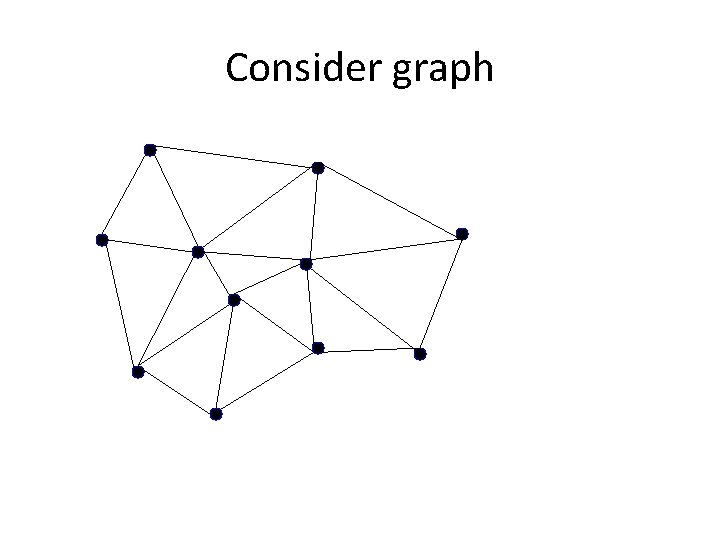 Consider graph 