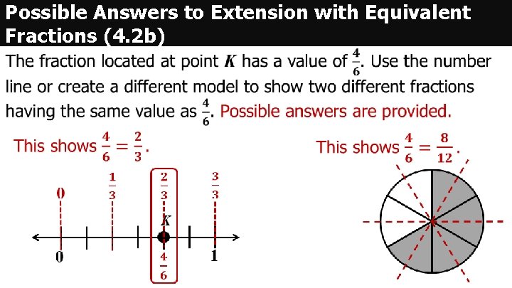 Possible Answers to Extension with Equivalent Fractions (4. 2 b) 