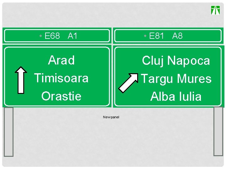  • E 68 A 1 • E 81 A 8 Arad Timisoara Orastie