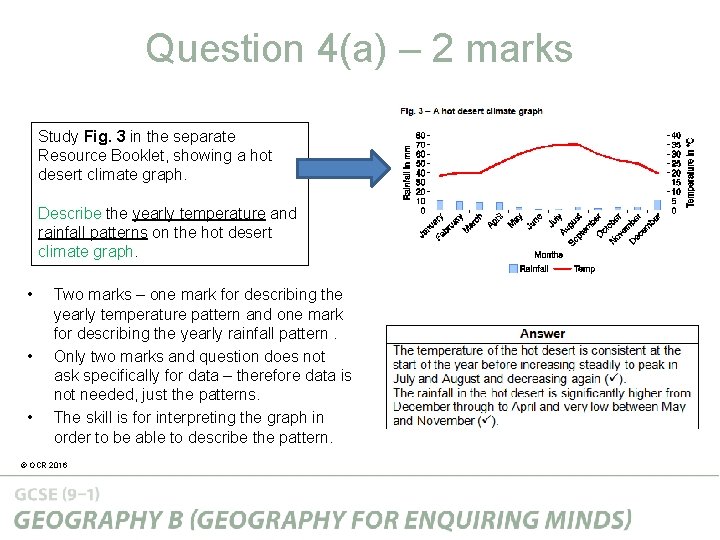 Question 4(a) – 2 marks Study Fig. 3 in the separate Resource Booklet, showing