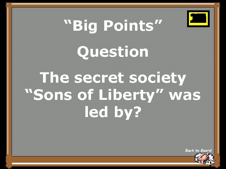 “Big Points” 25 26 27 28 29 30 10 11 12 13 14 15