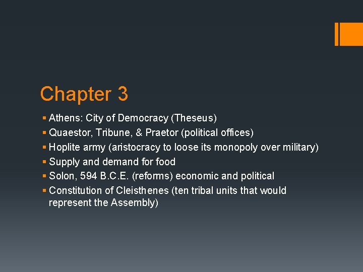 Chapter 3 § Athens: City of Democracy (Theseus) § Quaestor, Tribune, & Praetor (political Chapter 3 § Athens: City of Democracy (Theseus) § Quaestor, Tribune, & Praetor (political