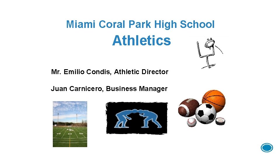 Miami Coral Park High School Athletics Mr. Emilio Condis, Athletic Director Juan Carnicero, Business
