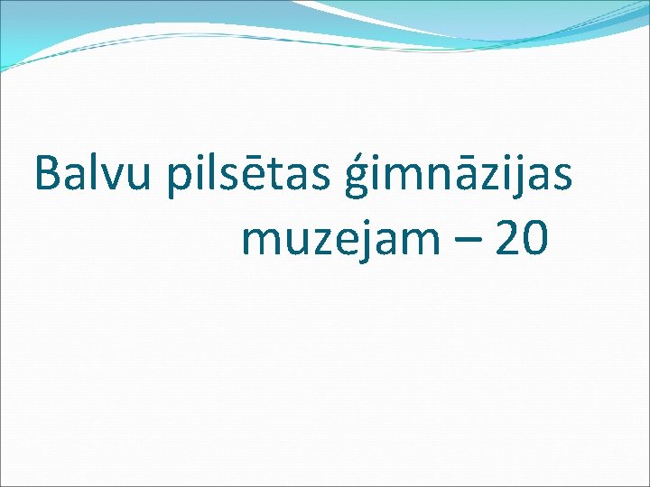 Balvu pilsētas ģimnāzijas muzejam – 20 