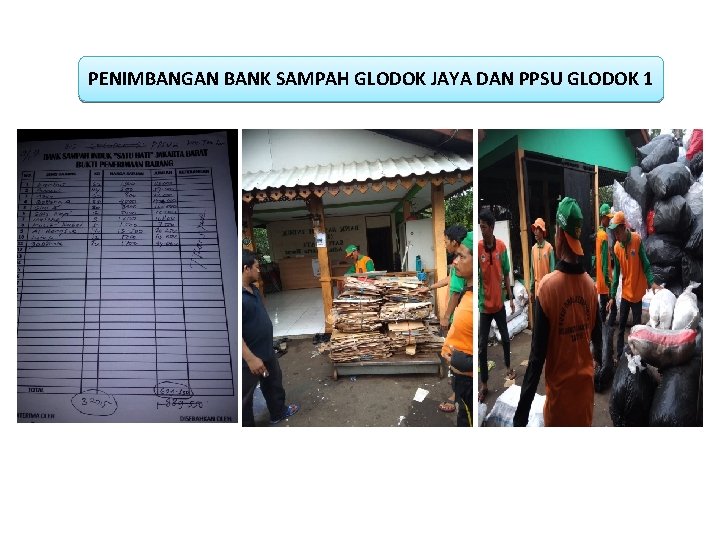 PENIMBANGAN BANK SAMPAH GLODOK JAYA DAN PPSU GLODOK 1 