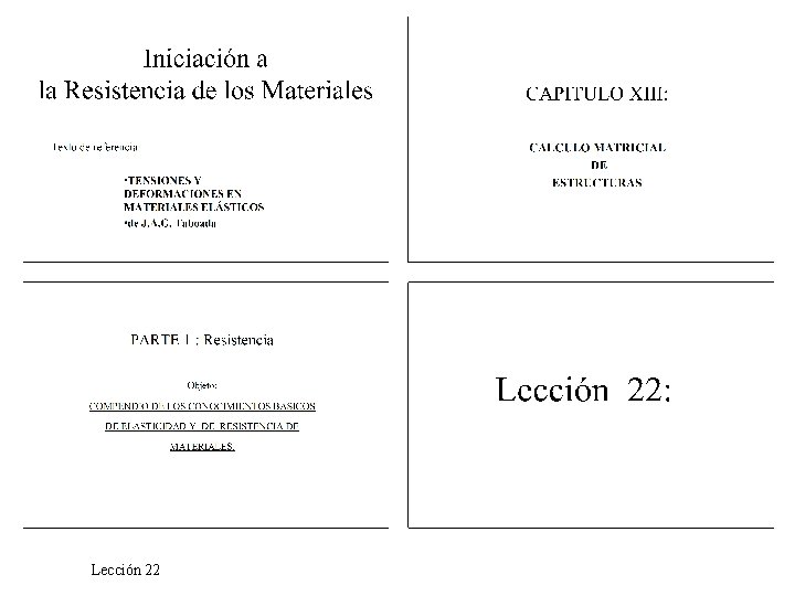 Lección 22 