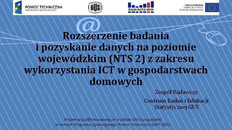 Rozszerzenie badania i pozyskanie danych na poziomie wojewódzkim (NTS 2) z zakresu wykorzystania ICT