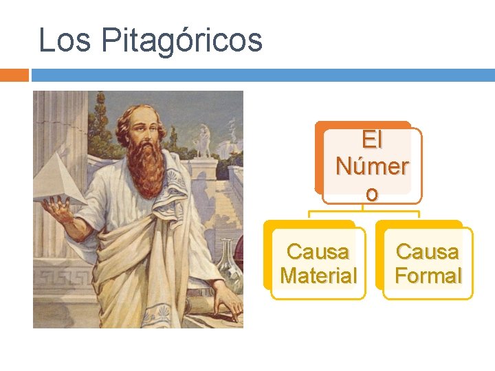 Los Pitagóricos El Númer o Causa Material Causa Formal 