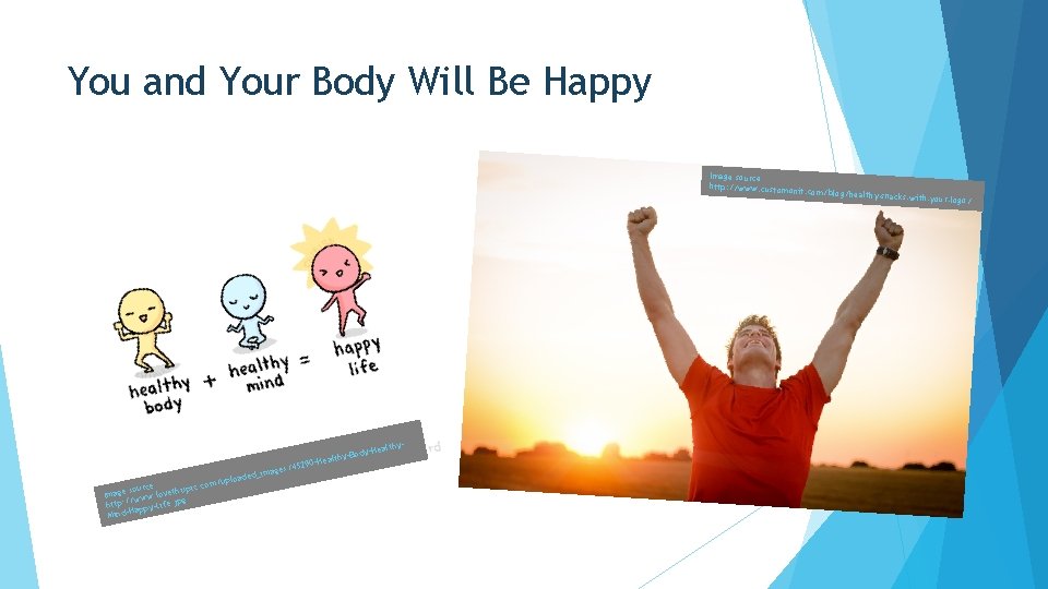 You and Your Body Will Be Happy Image source http: //www. customo nit y-