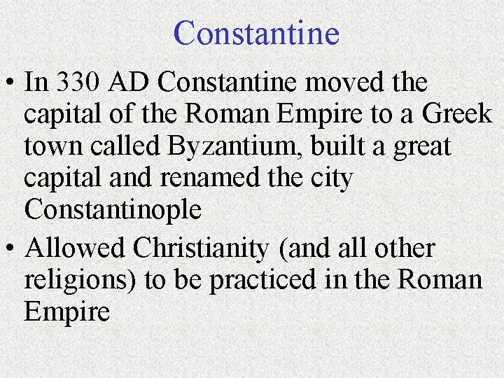 The Decline of the Roman Empire The Empires