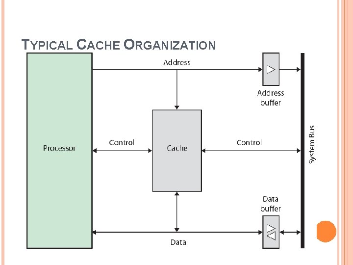 TYPICAL CACHE ORGANIZATION 