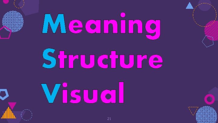 Meaning Structure Visual 21 