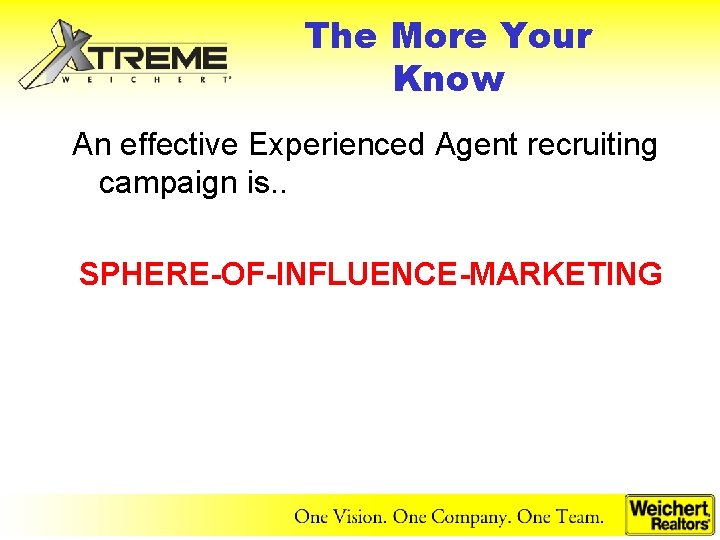 The More Your Know An effective Experienced Agent recruiting campaign is. . SPHERE-OF-INFLUENCE-MARKETING 