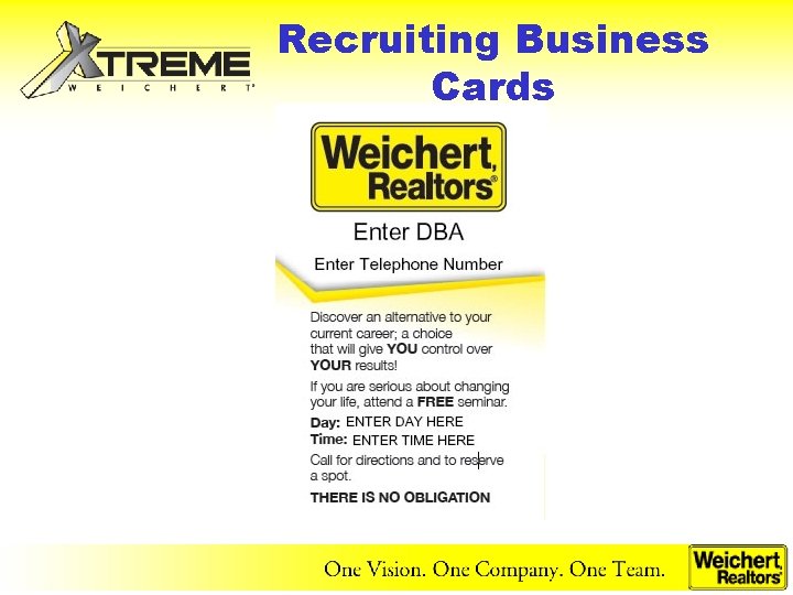 Recruiting Business Cards 