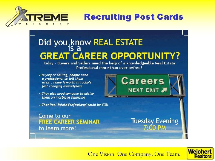 Recruiting Post Cards 