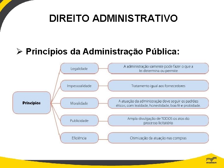 DIREITO ADMINISTRATIVO Ø Princípios da Administração Pública: 