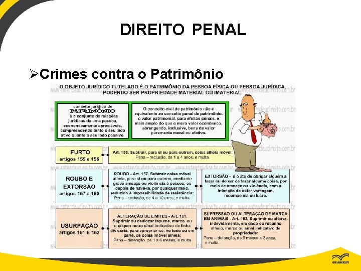 DIREITO PENAL ØCrimes contra o Patrimônio 