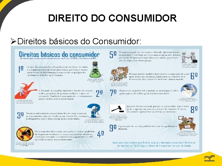 DIREITO DO CONSUMIDOR ØDireitos básicos do Consumidor: 