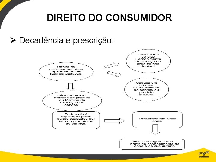 DIREITO DO CONSUMIDOR Ø Decadência e prescrição: 