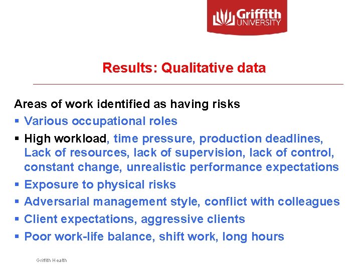 Perceptions At Work Employee perceptions of the management of workplace stress