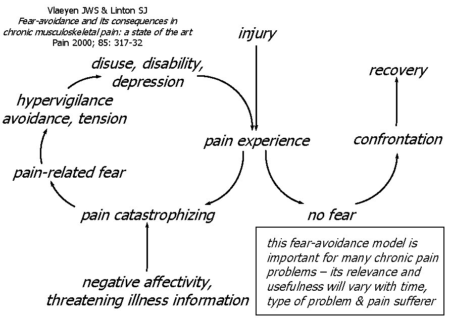Vlaeyen JWS & Linton SJ Fear-avoidance and its consequences in chronic musculoskeletal pain: a