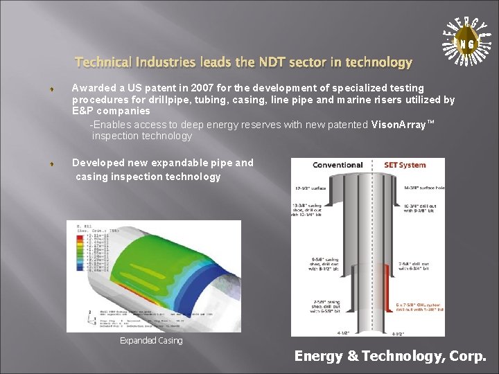 . Technical Industries leads the NDT sector in technology Awarded a US patent in