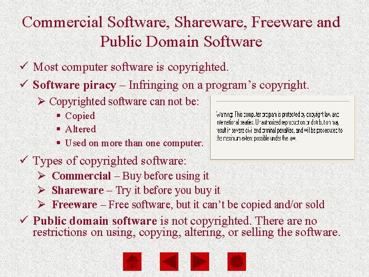 Computers Are Your Future Chapter 3 Commercial Software, Shareware, Freeware and Public Domain Software Computers Are Your Future Chapter 3 Commercial Software, Shareware, Freeware and Public Domain Software