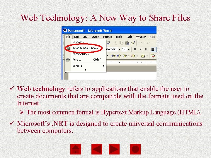 Computers Are Your Future Chapter 3 Web Technology: A New Way to Share Files Computers Are Your Future Chapter 3 Web Technology: A New Way to Share Files