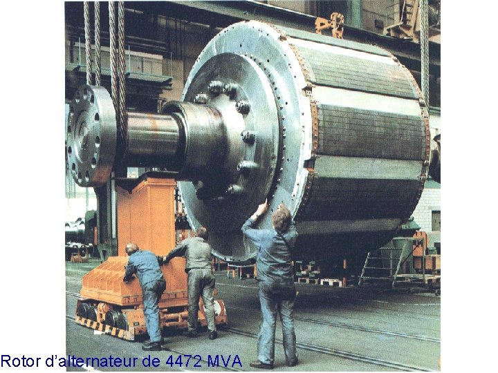 Rotor d’alternateur de 4472 MVA 