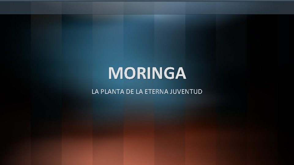 MORINGA LA PLANTA DE LA ETERNA JUVENTUD 