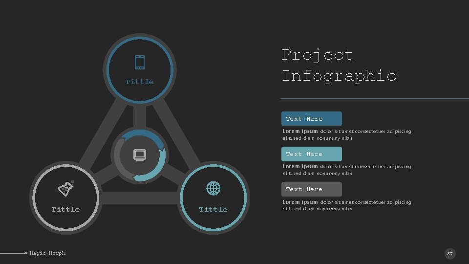 Project Infographic Tittle Text Here Lorem ipsum dolor sit amet consectetuer adipiscing elit, sed