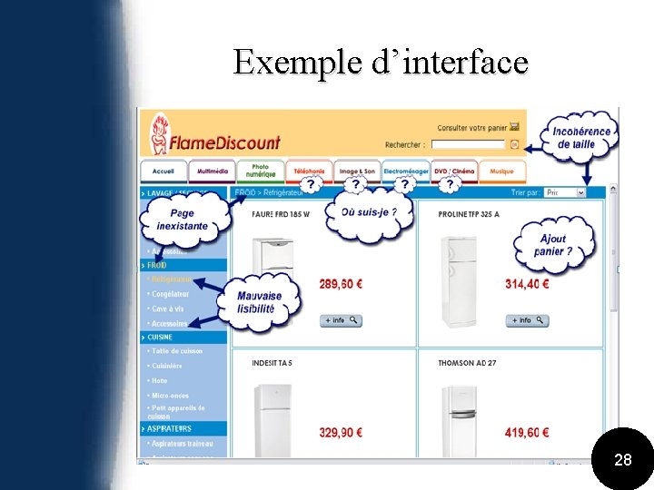 Exemple d’interface 28 