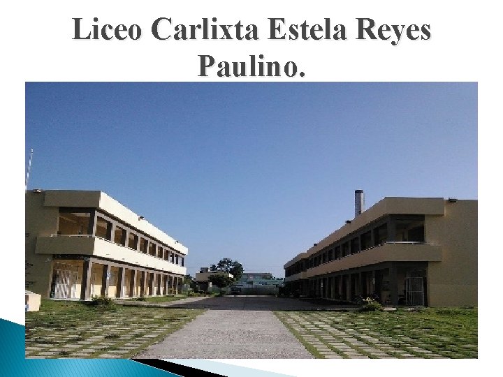 Liceo Carlixta Estela Reyes Paulino. 