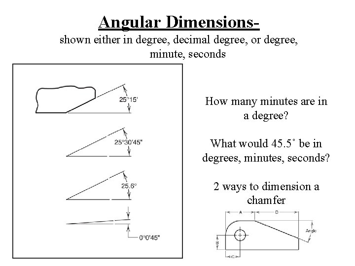 Angular Dimensionsshown either in degree, decimal degree, or degree, minute, seconds How many minutes