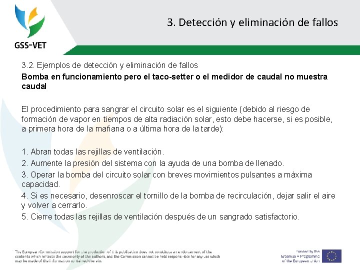 3. Detección y eliminación de fallos 3. 2. Ejemplos de detección y eliminación de