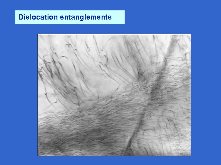 Dislocation entanglements 