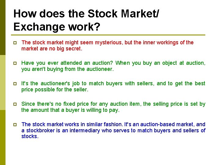 How does the Stock Market/ Exchange work? p The stock market might seem mysterious,